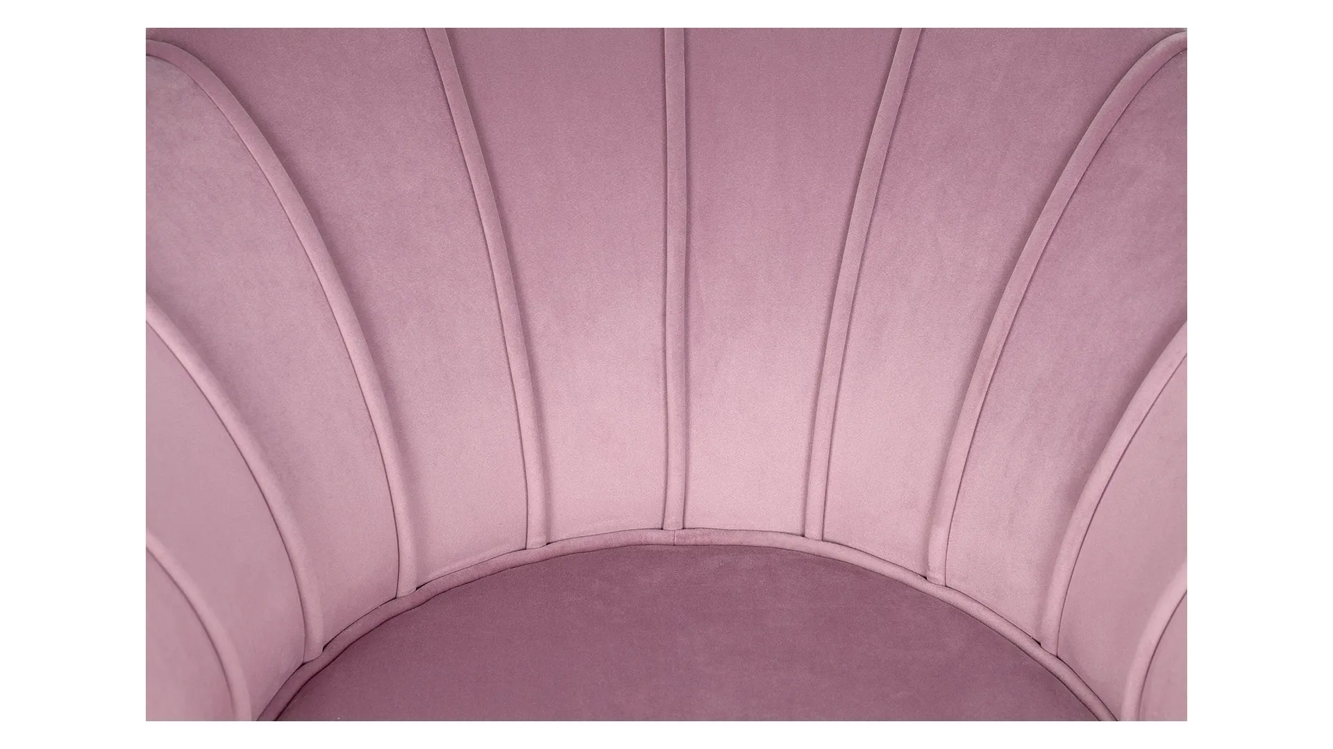 фото Кресло с пуфом ракушка Pearl Pink