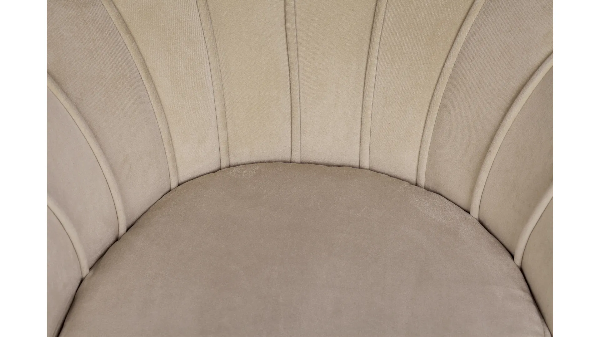фото Кресло с пуфом ракушка Pearl Taupe в Краснодаре