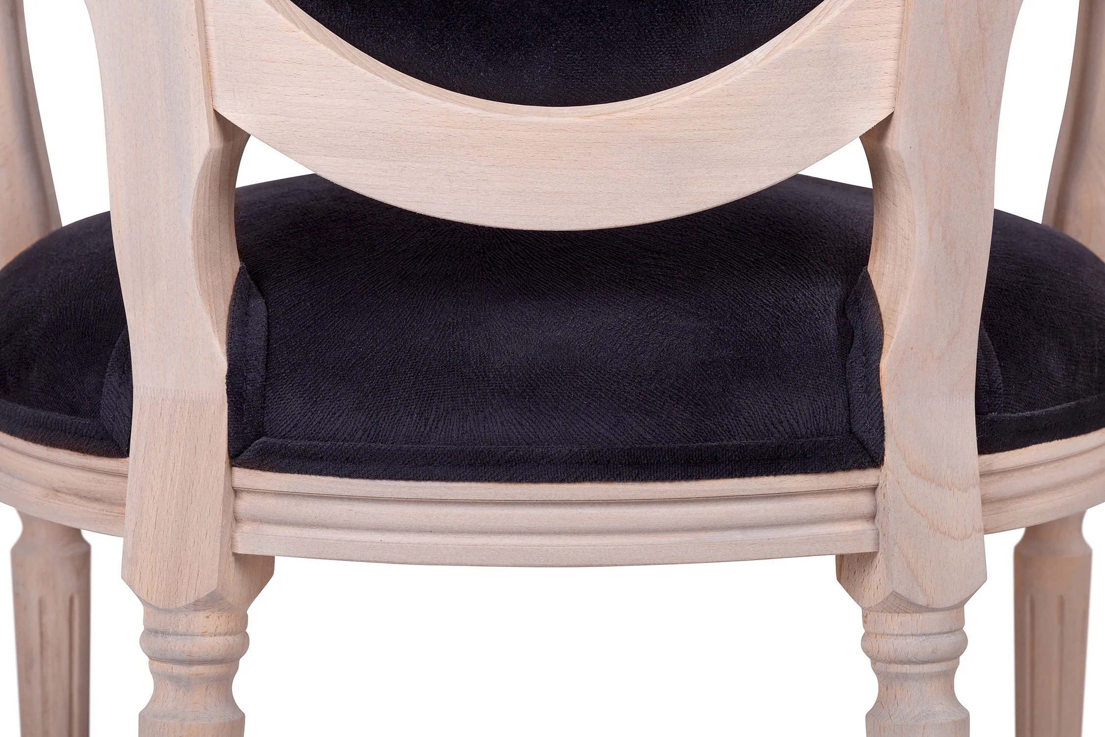 фото Мягкий стул с подлокотниками Delo Arm Black Velvet
