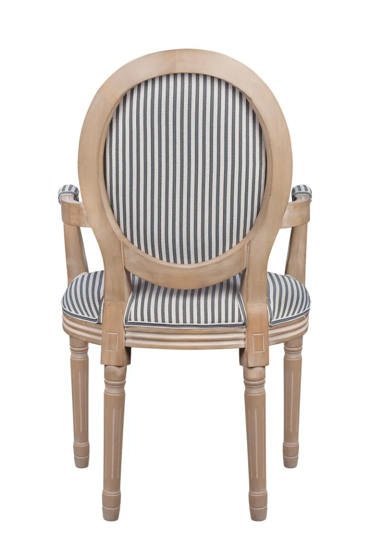 Мягкий стул с подлокотниками Volker Arm Black Pinstripe в интернет-магазине в Москве Мягкий стул с подлокотниками Volker Arm Black Pinstripe в интернет-магазине