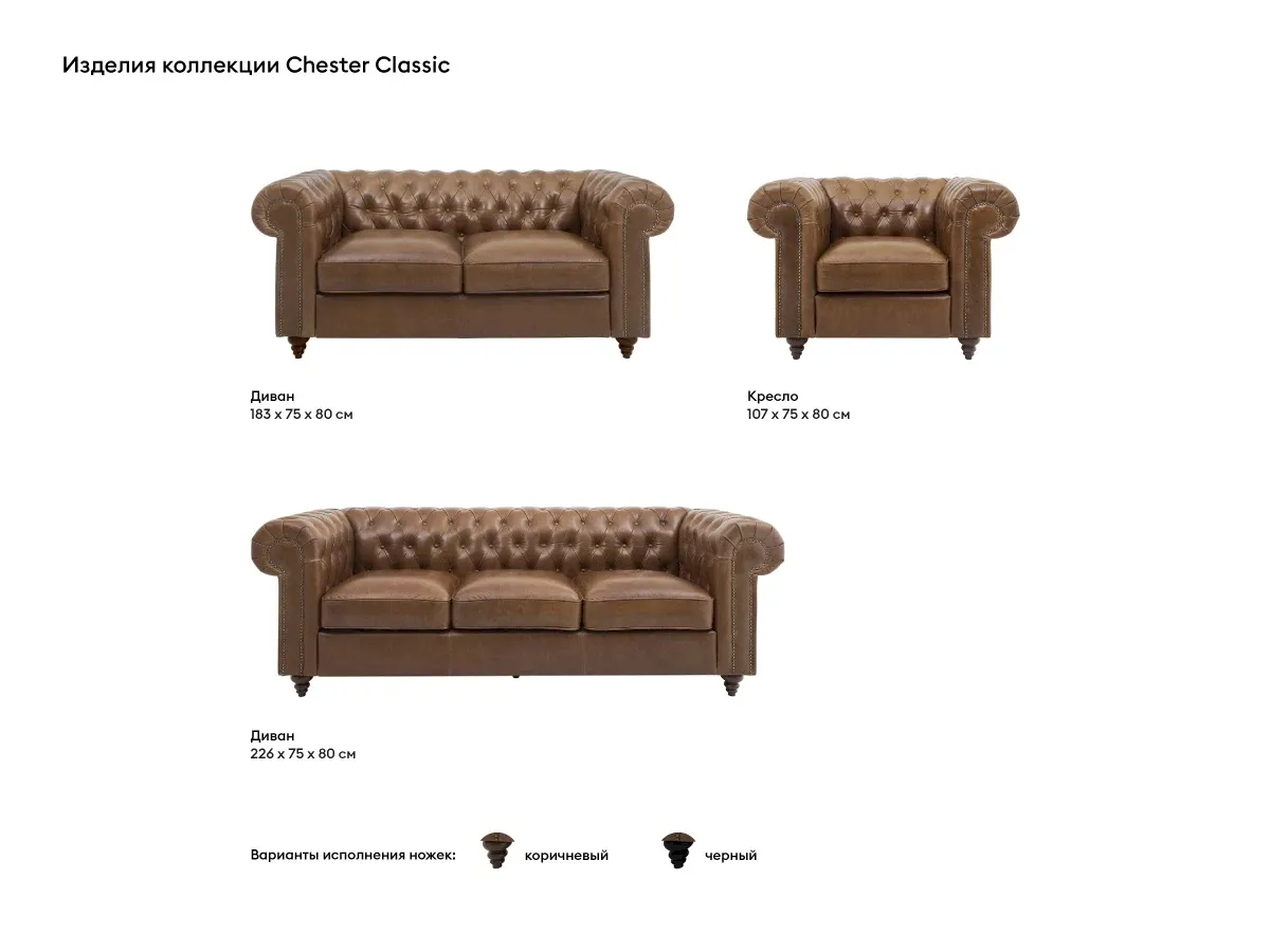 купить Диван Chester Classic в интернет-магазине в Краснодаре