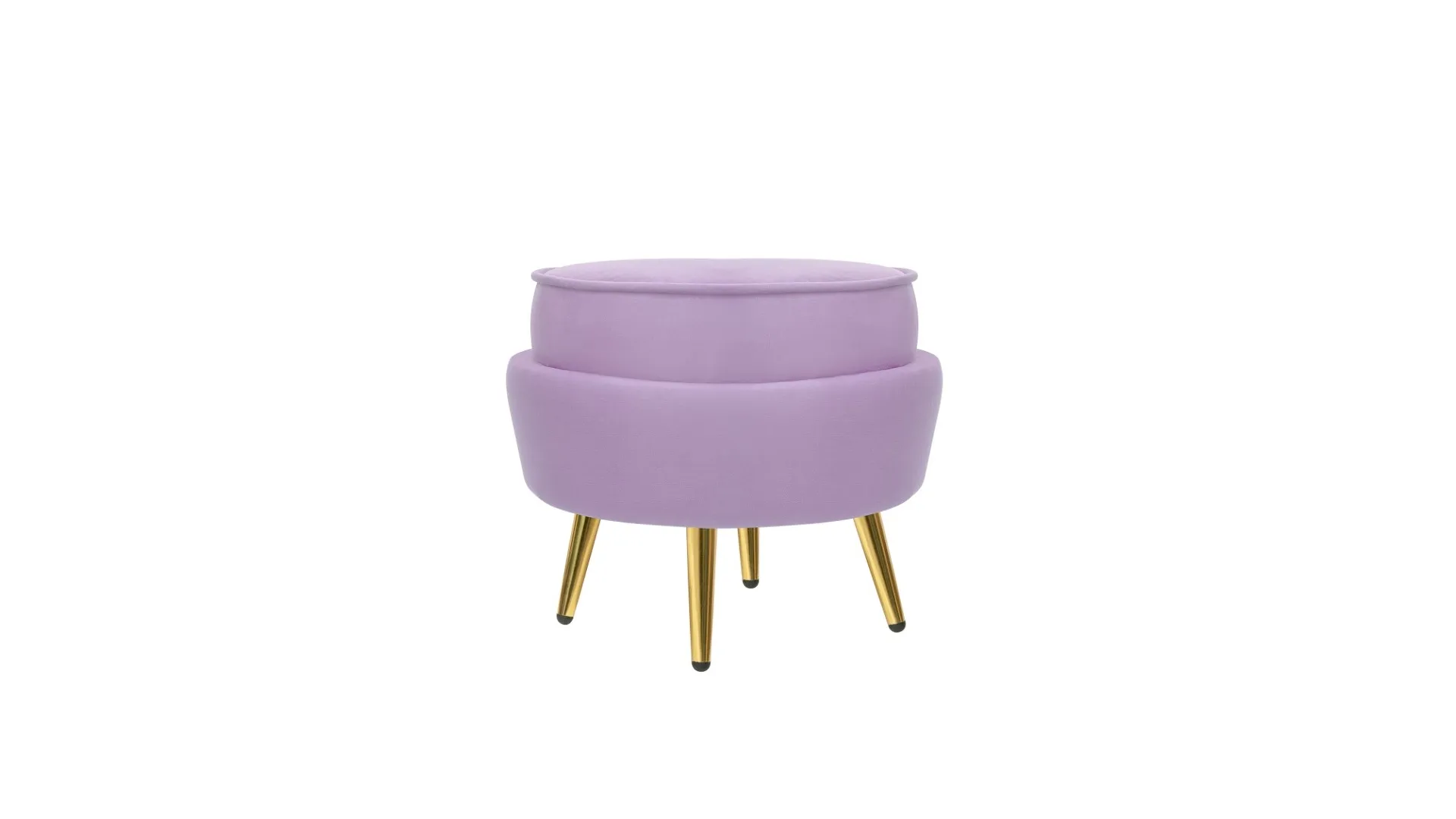 Кресло с пуфом ракушка Pearl Purple в интерьере