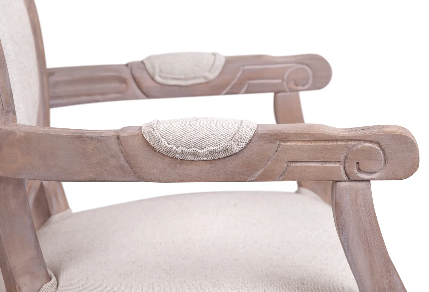 фото Мягкий стул с подлокотниками Volker Arm Beige V2 в интерьере в Краснодаре