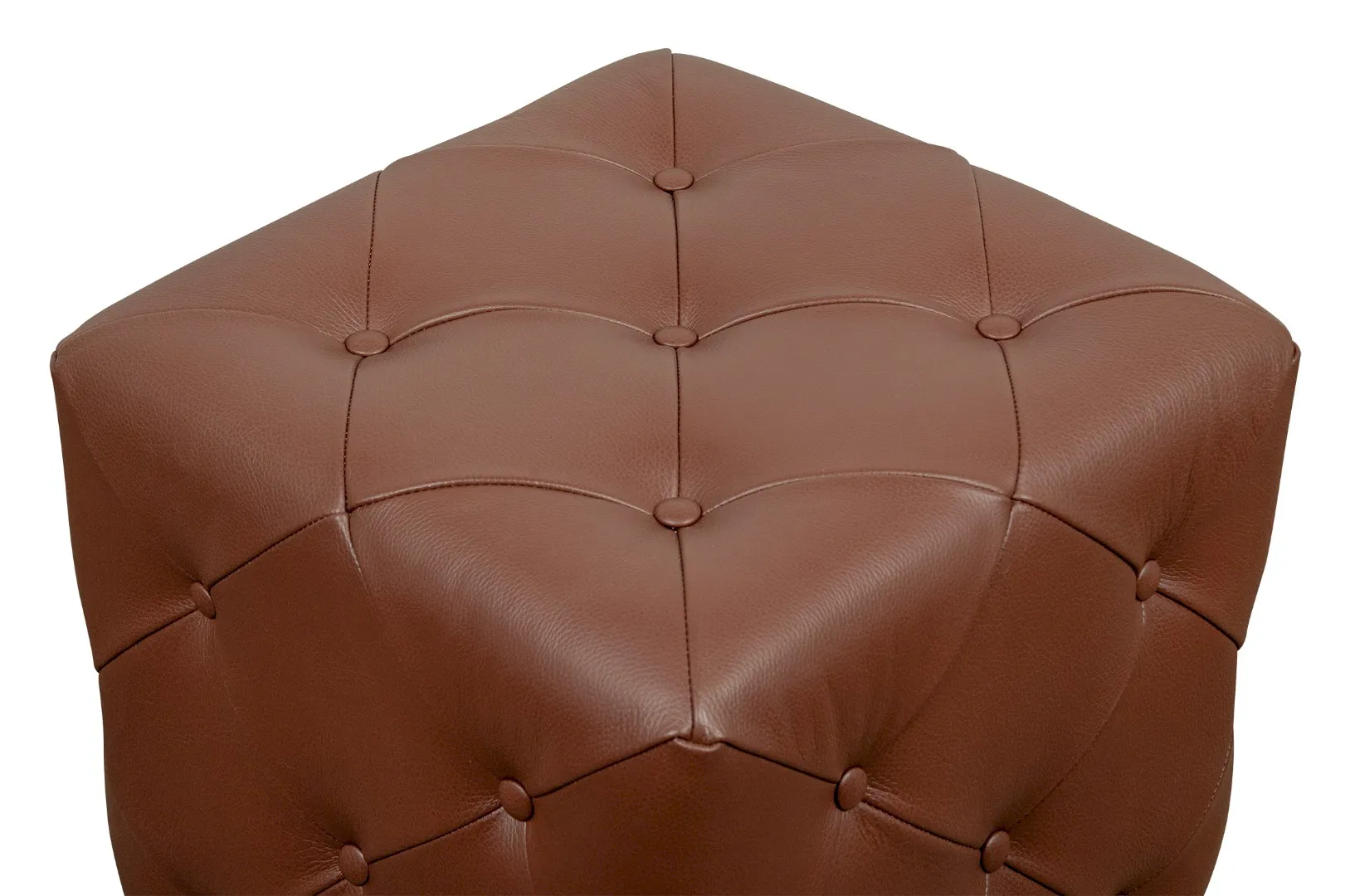 заказать Дизайнерский пуф Amrit Light Brown Leather