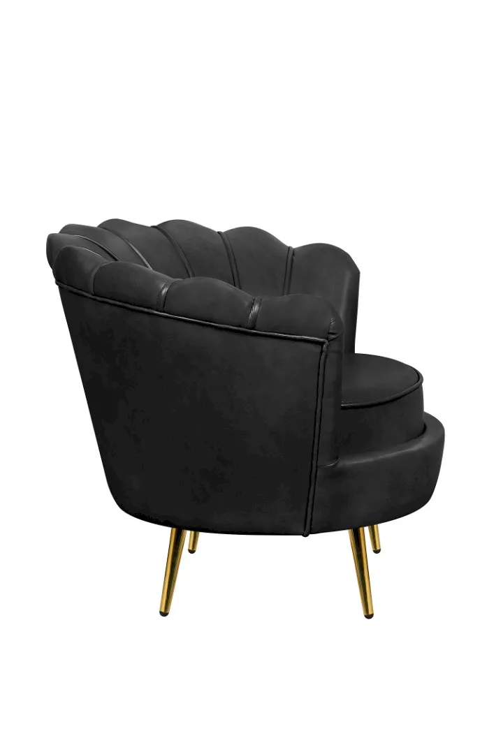 заказать Низкое кресло ракушка Pearl Black V2 в Краснодаре