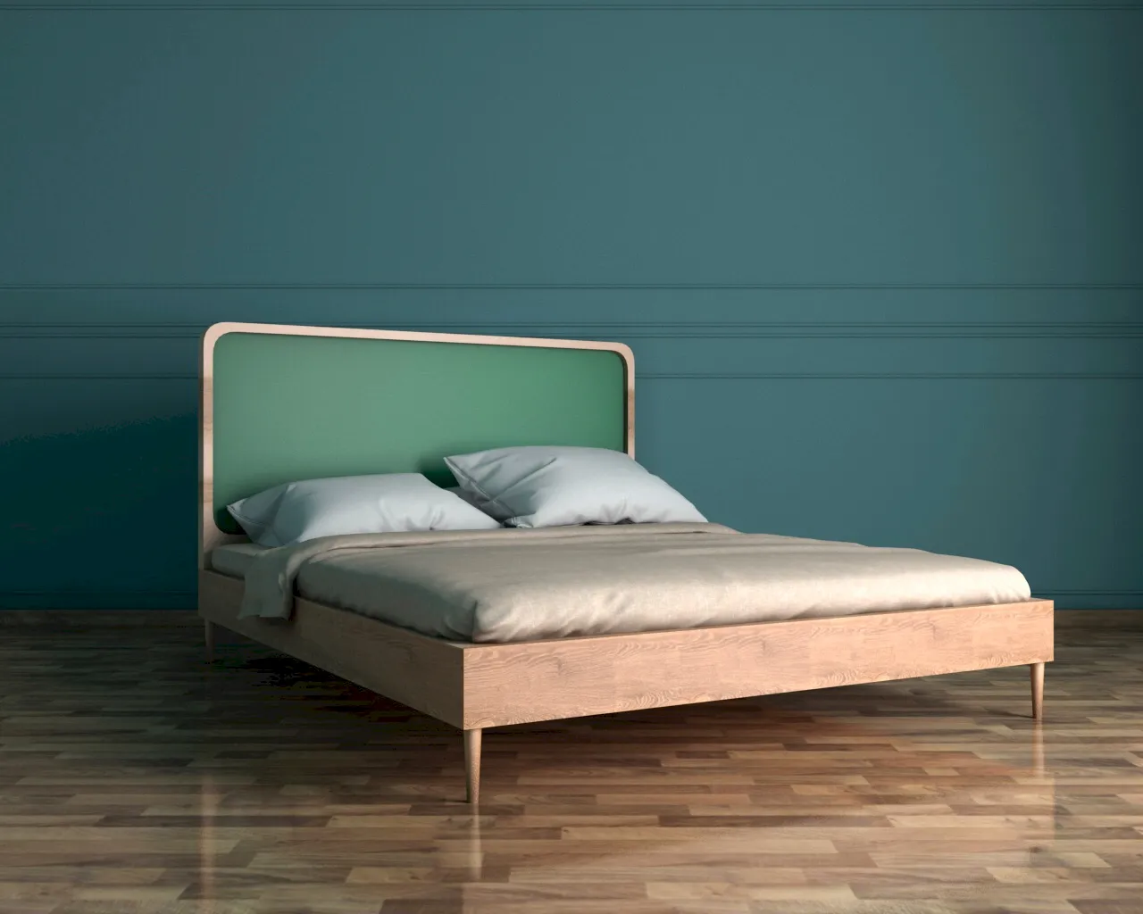заказать Кровать в Скандинавском стиле "Эллипс (Ellipse)" 160х200 см арт EL16G