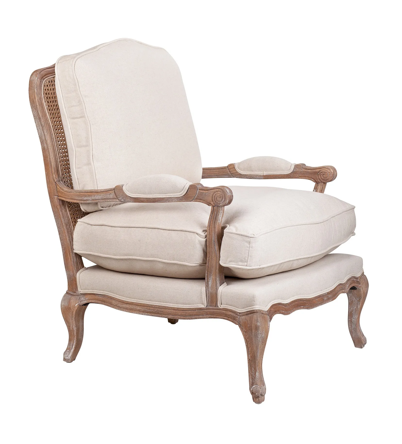 купить Мягкое полукресло с подлокотниками Niro Rattan Beige в Краснодаре