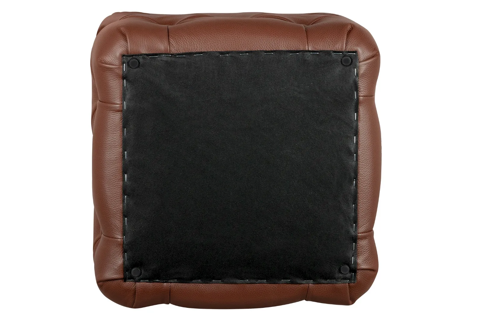 фото Дизайнерский пуф Amrit Light Brown Leather