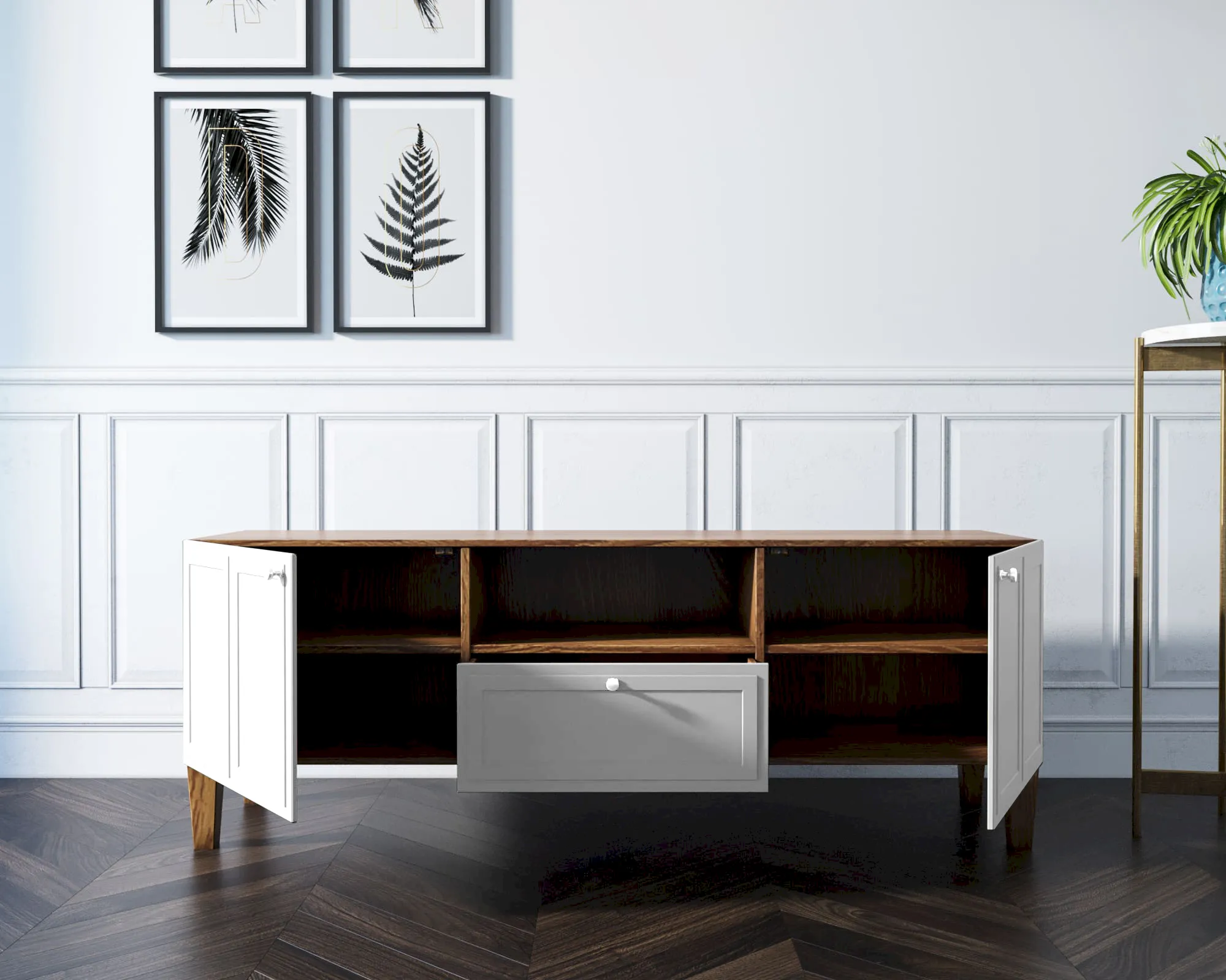 заказать Комод под TV "Андерсен (Andersen)" арт AN15WH