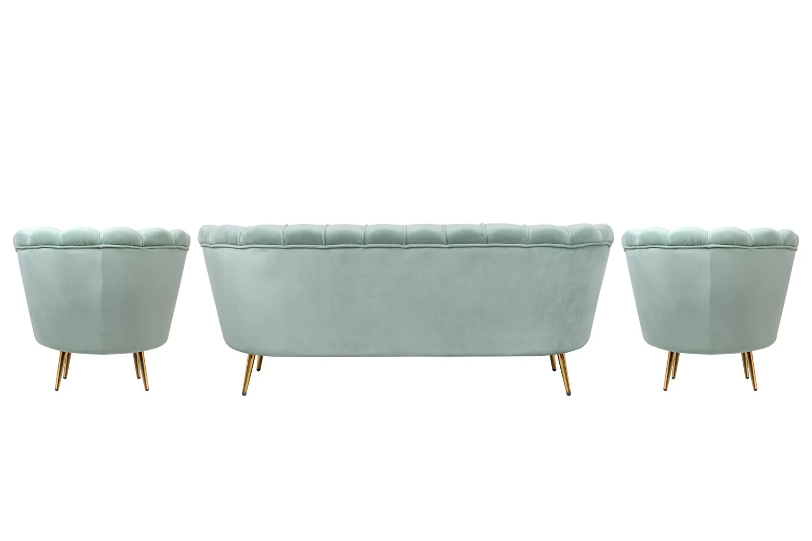 заказать Комплект кресел и дивана ракушка Pearl Triple Green
