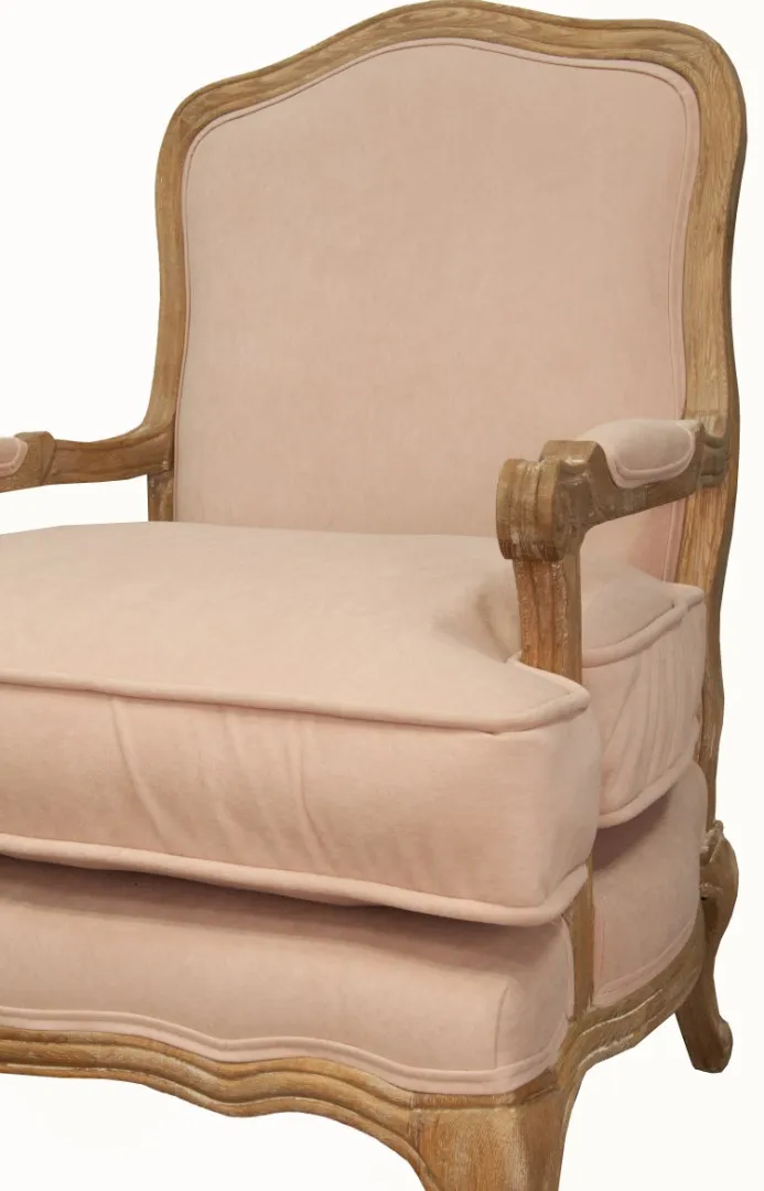 Мягкое полукресло с подлокотниками Nitro Beige Velvet в интернет-магазине в Краснодаре