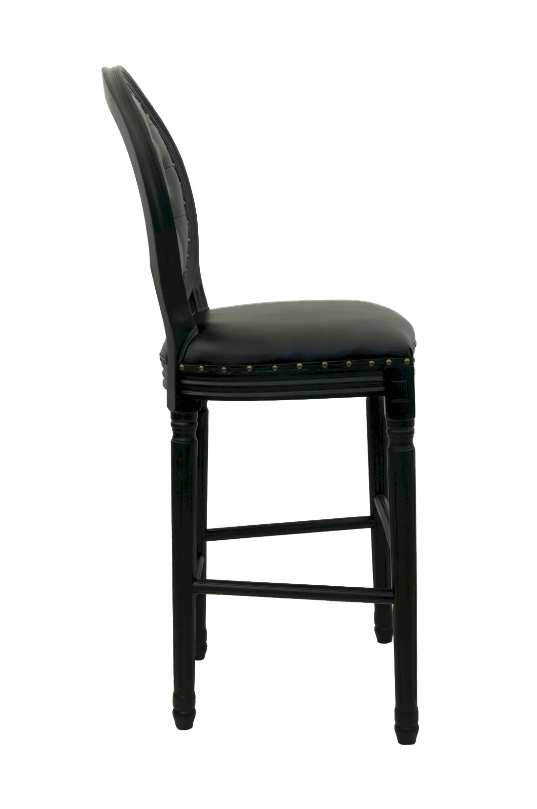 купить Дизайнерский барный стул Filon Button Black в Краснодаре