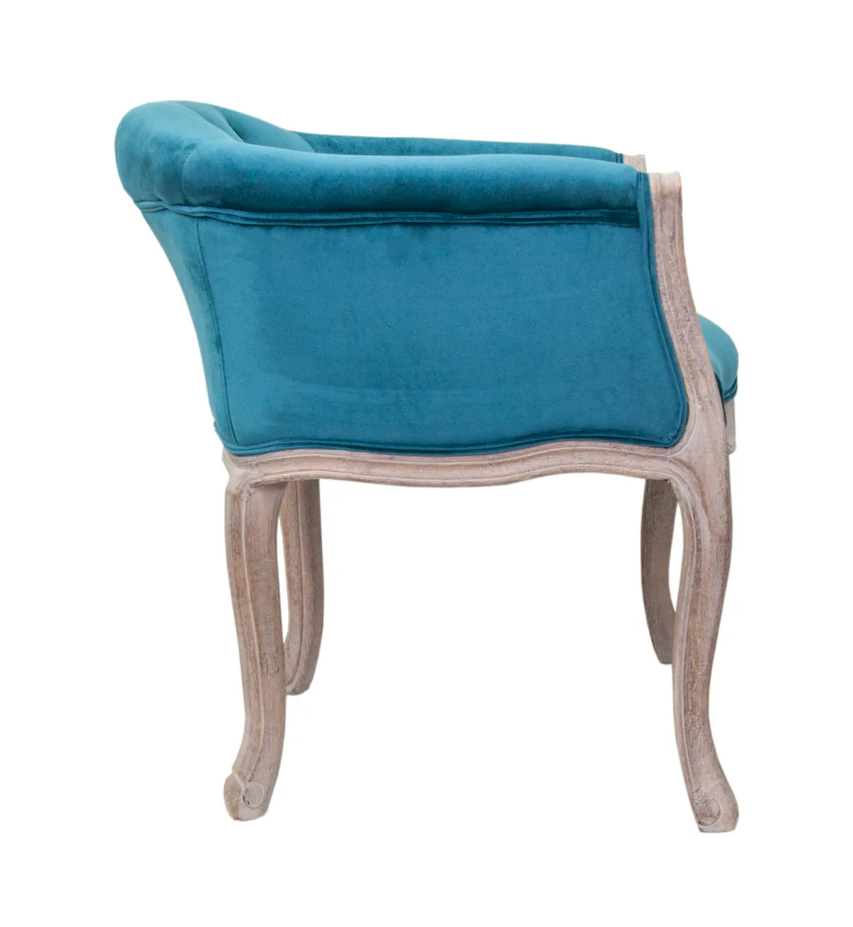 купить Низкое кресло ретро Kandy Blue Velvet в Краснодаре