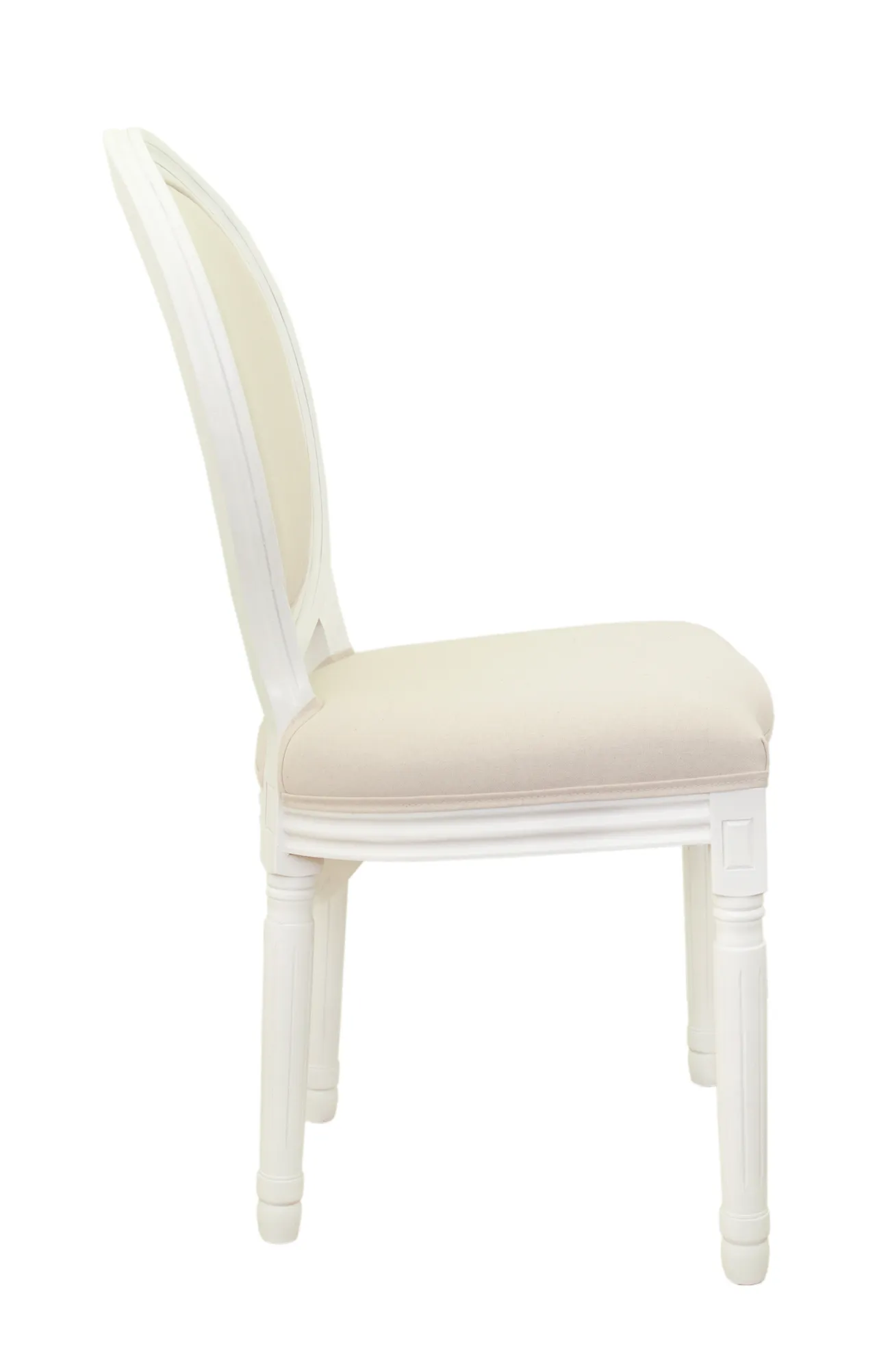купить Дизайнерский обеденный стул модерн Volker Beige and White