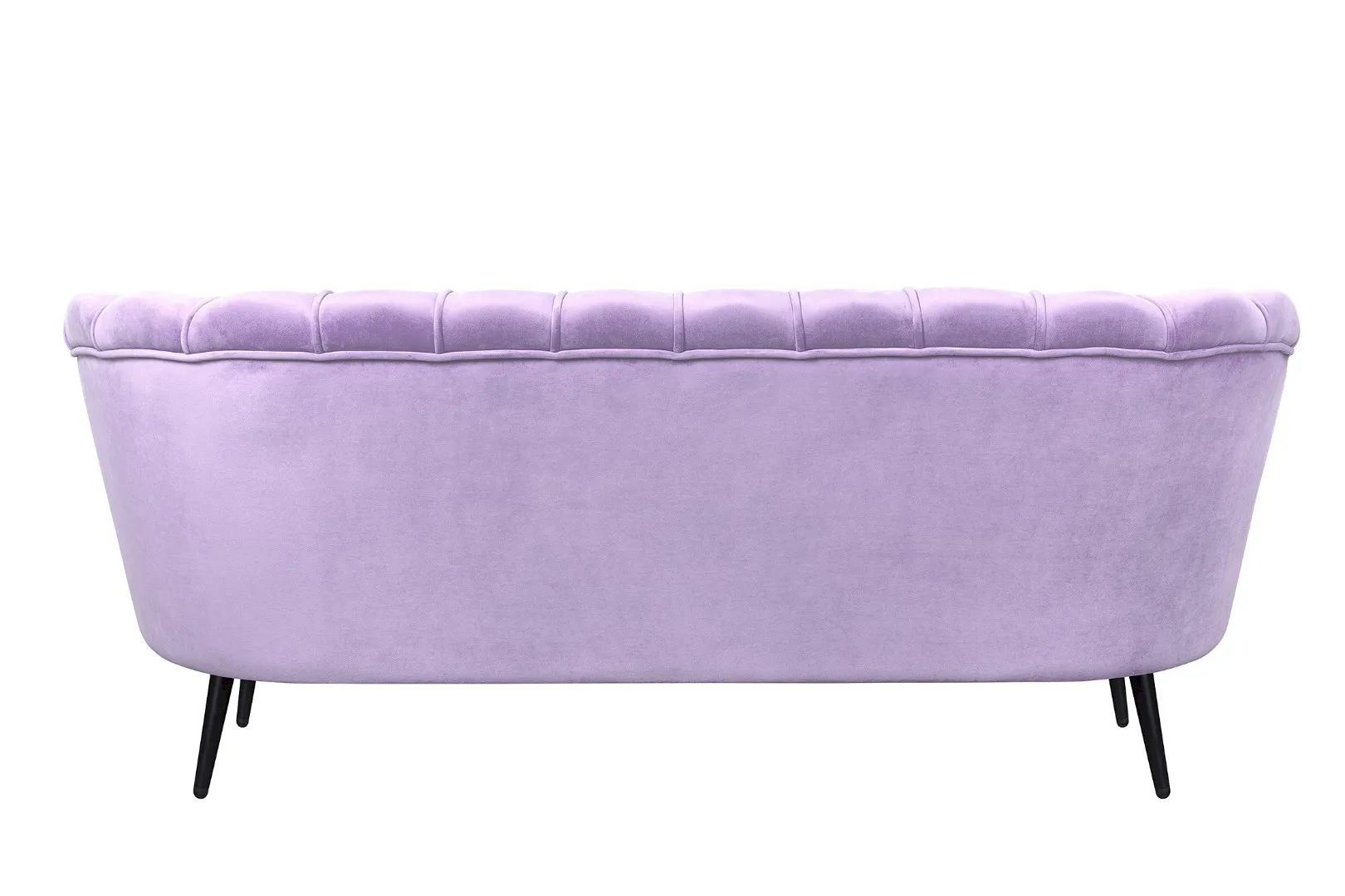 Диван ракушка для гостиниц Pearl Triple Purple на черных ножках в интернет-магазине