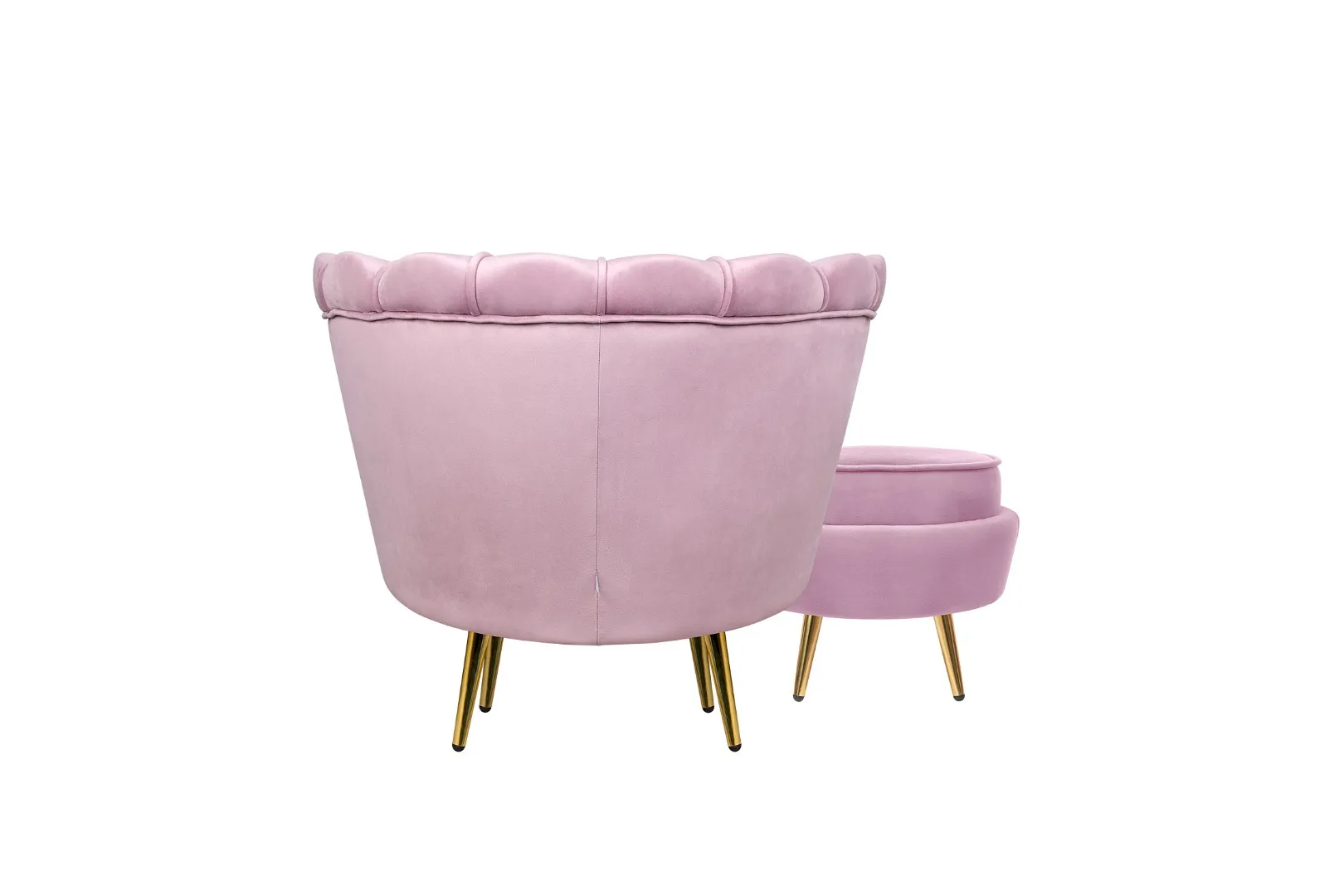 заказать Кресло с пуфом ракушка Pearl Pink в Москве заказать Кресло с пуфом ракушка Pearl Pink в Краснодаре