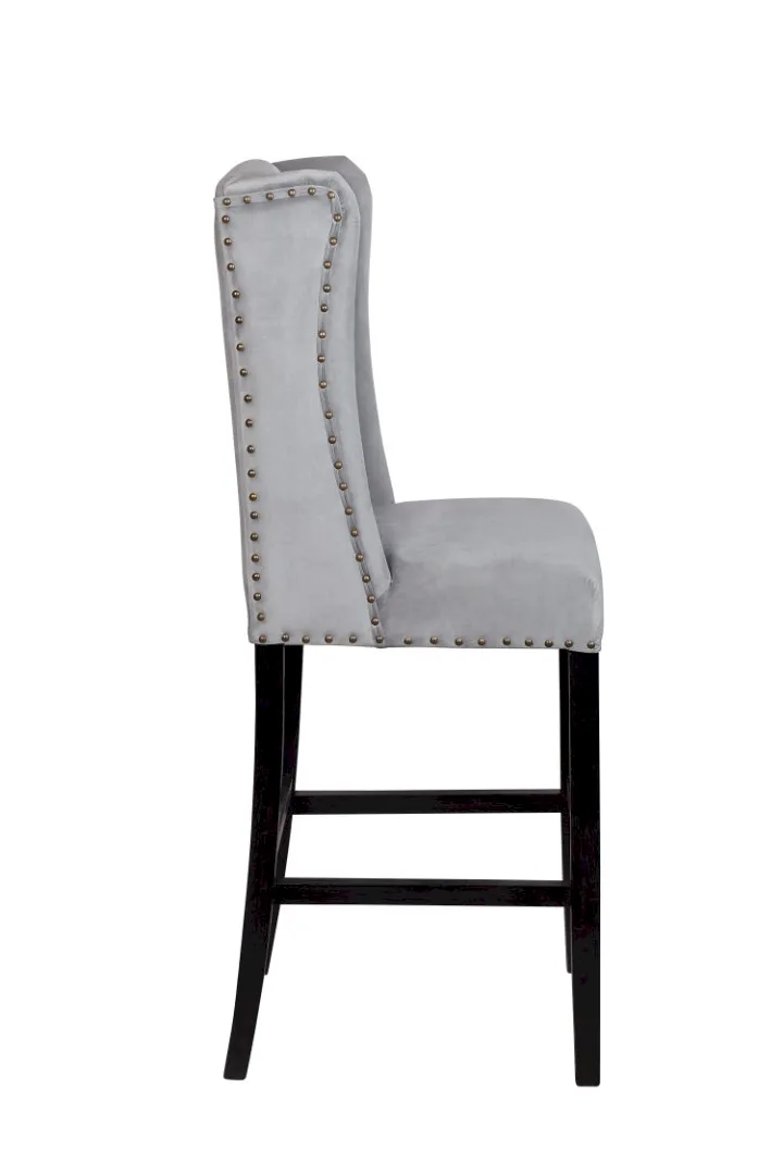 заказать Дизайнерский барный стул Skipton Grey Velvet в Москве заказать Дизайнерский барный стул Skipton Grey Velvet