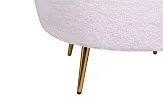 Низкое кресло ракушка Pearl Pink Boucle №6 в Краснодаре