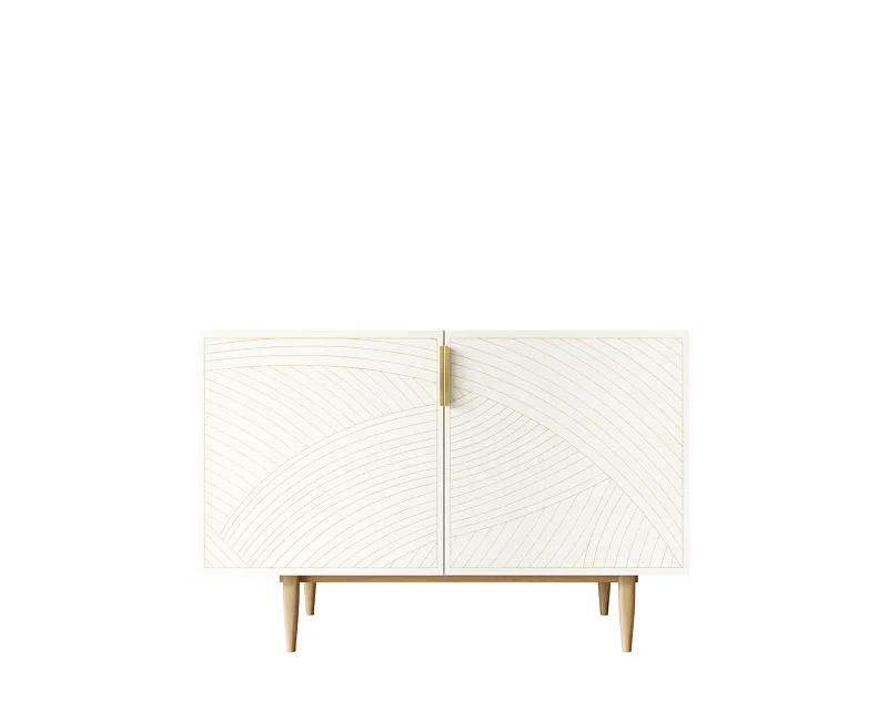 Комод с двумя дверками "Лайн (Line)" LN01/GR1/beige