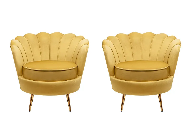 Комплект кресел ракушка Pearl Yellow в Краснодаре Комплект кресел ракушка Pearl Yellow