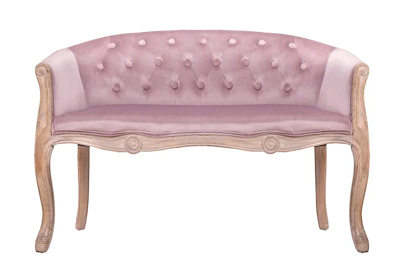 Двухместный дизайнерский диван Kandy Double Pink Velvet в Краснодаре Двухместный дизайнерский диван Kandy Double Pink Velvet
