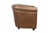Кожаный диван лофт Karo Brown leather 2S №2 в Краснодаре