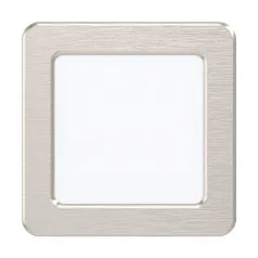купить красивые 99167 Светодиодный встраиваемый светильник FUEVA 5, 5,5W (LED), 117х117, ET26, 650lm, 3000K, сталь, никель в Краснодаре
