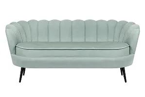 купить стильный Диван ракушка для гостиниц Pearl Triple Green на черных ножках в Краснодаре