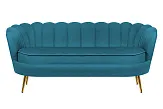 Диван ракушка для гостиниц Pearl Triple Marine Velvet №0