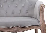 Двухместный дизайнерский диван Kandy Double Grey Velvet №5 в Краснодаре