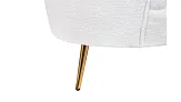 Комплект кресел и дивана ракушка Pearl Triple White Boucle №5