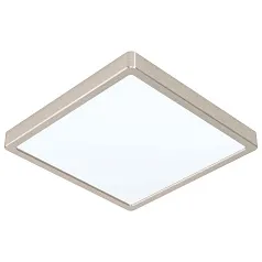 99242 Светодиодный накладной светильник FUEVA 5, 20W (LED), 285х285, H28, 2300lm, 3000K, сталь, никель в интерьере в Краснодаре