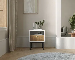 стильные Тумбочка с ящиком КОТО (KOTO) арт KT01 Белый в Краснодаре