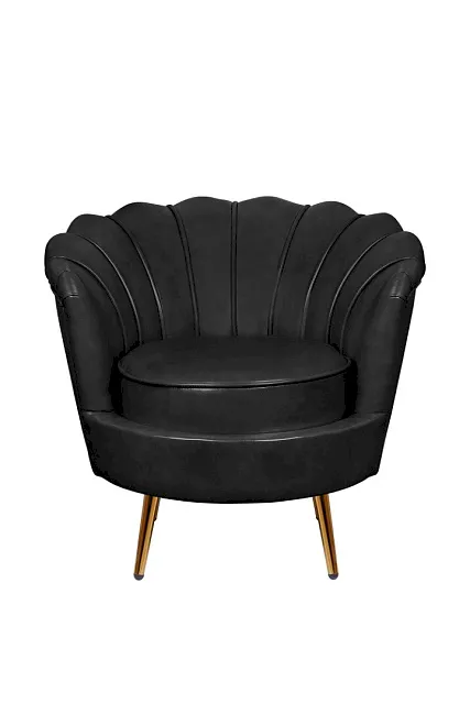 Низкое кресло ракушка Pearl Black V2 в Краснодаре Низкое кресло ракушка Pearl Black V2