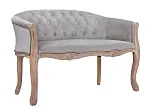 Двухместный дизайнерский диван Kandy Double Grey Velvet №1 в Краснодаре