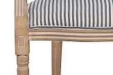 Мягкий стул с подлокотниками Volker Arm Black Pinstripe №5 в Краснодаре