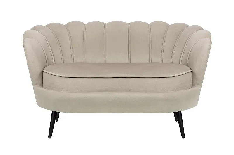 Дизайнерский диван Pearl Double Taupe на черных ножках в Краснодаре Дизайнерский диван Pearl Double Taupe на черных ножках