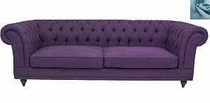 заказать Диван мягкий арт-деко Neylan Purple голубой в интернет-магазине в Краснодаре