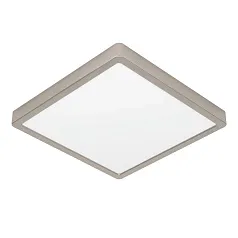 красивые 900595 Накладной светильник диммируемый FUEVA 5, 20,5W (LED), 3000K, L285, B285, H28, сталь, матовый никель / пластик, белый в Краснодаре
