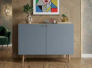 красивый Комод с принтом 3 "Бербер (Berber)" две дверки арт BB04/Print_5014 в Краснодаре