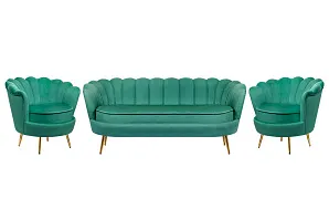 фото Комплект кресел и дивана ракушка Pearl Triple Green V2 в интерьере в Краснодаре