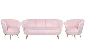 Комплект кресел и дивана ракушка Pearl Triple Pink V2 на заказ в Краснодаре