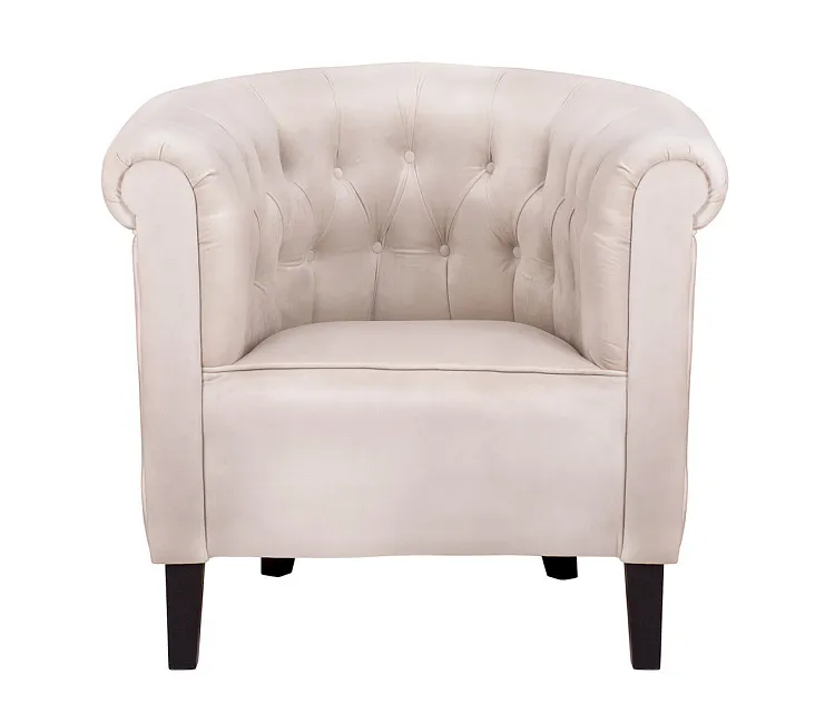 Низкое кресло Swaun Beige Velvet