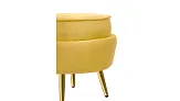 Кресло с пуфом ракушка Pearl Yellow №8 в Краснодаре
