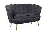 Дизайнерский двухместный диван Pearl Double Black №1