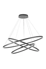 Люстра Orblaze 3 rings 800 black в интерьере в Краснодаре
