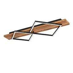 заказать 901935 Светодиодный настенно-потолочный светильник BOYAL, 1X13W 1X15W(LED LED), 3000K, 1750 2050lm, сталь, дерево, черный, коричневый , белый в интернет-магазине в Краснодаре