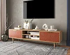 Комод "Лайн (Line)" с нишей низкий под TV R27/red №2