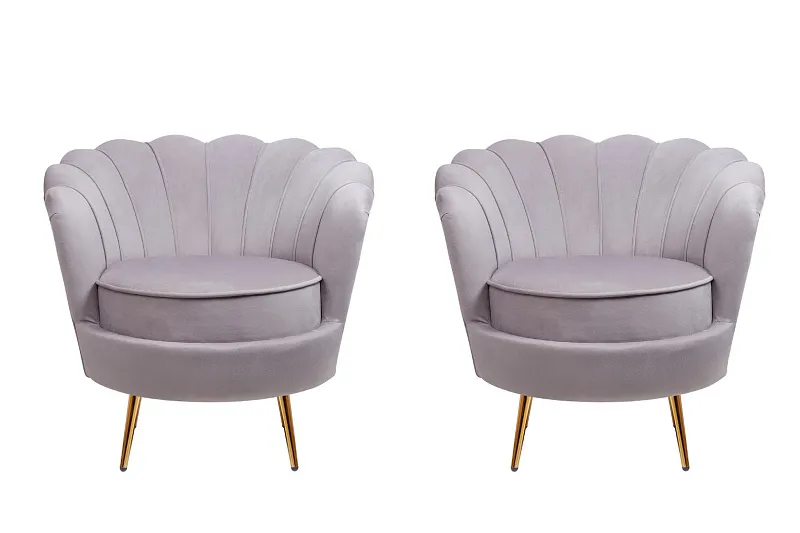 Комплект кресел ракушка Pearl Grey в Краснодаре Комплект кресел ракушка Pearl Grey