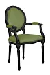 Мягкий стул с подлокотниками Delo Kora Arm Green №1 в Краснодаре